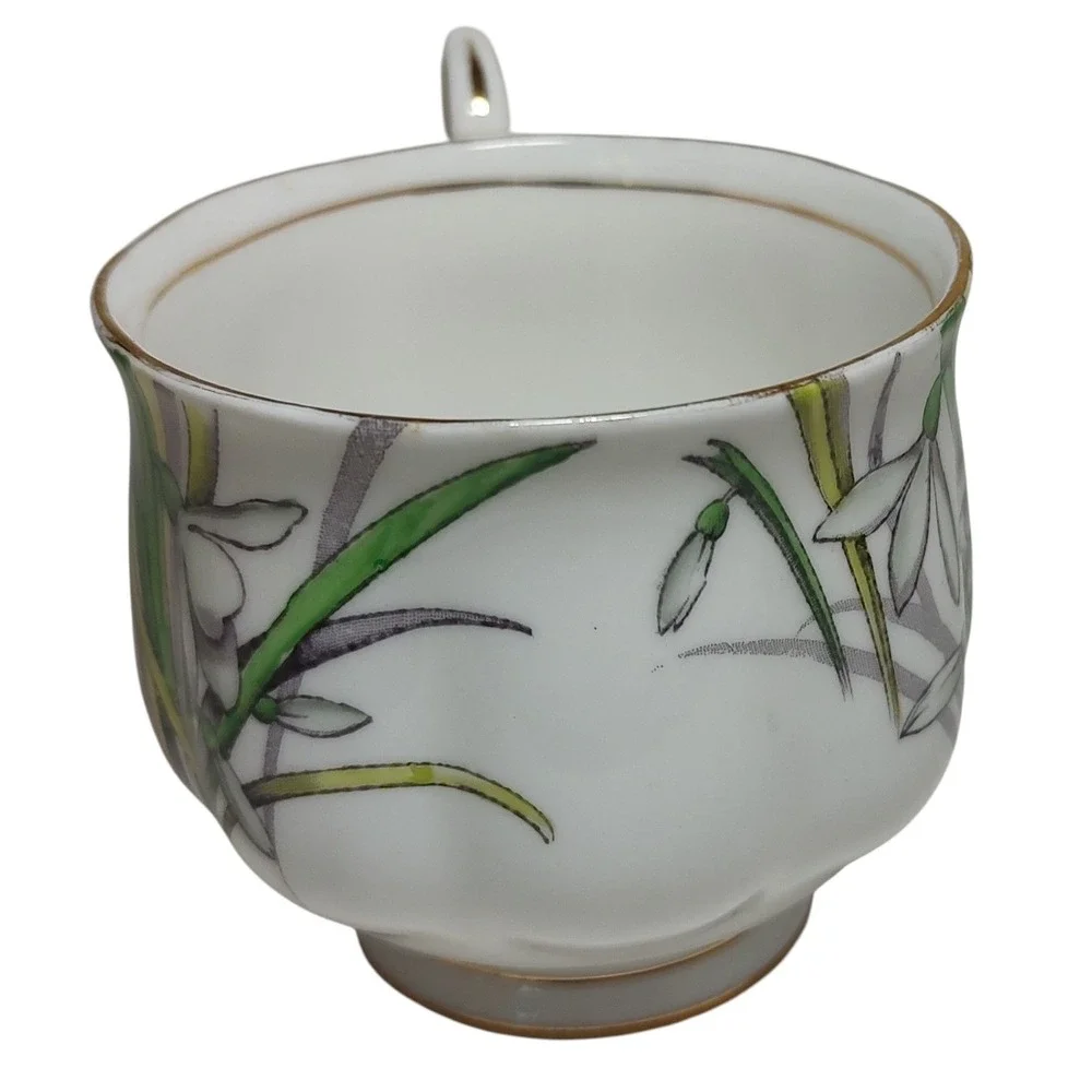Royal Albert Teacup England‎ Bone China Snowdrop Flower Of Month Hand Painted